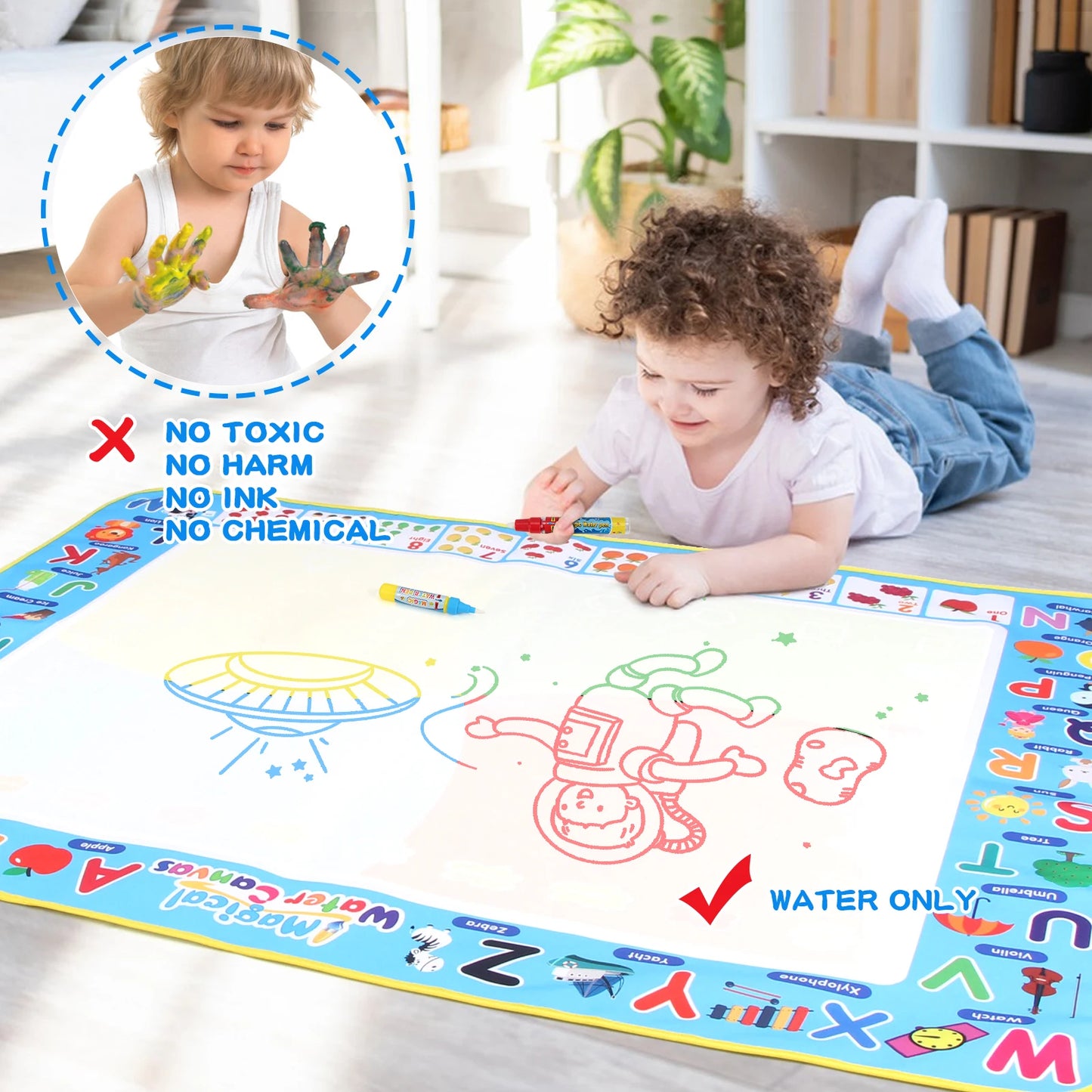 Water doodle mat