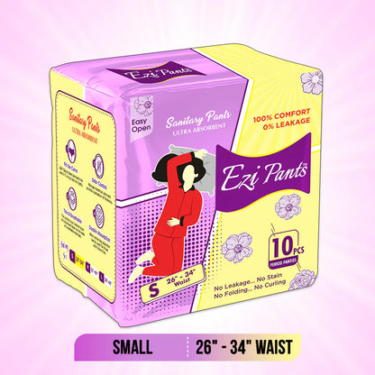 Ezi-Pants Sanitary Pants Ultra Absorbent Protection upto 12 hours ( 10 Pcs )
