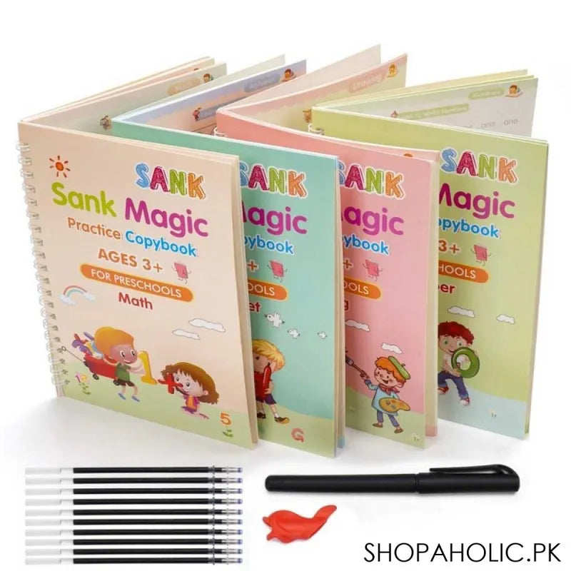(Set of 4) Sank Magic Book for Kids